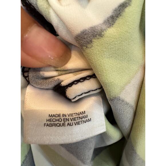 Anne Klein 3X Faux Wrap Top Multicolor Leaf Print Stretch Tunic NWT MSRP$79 - Picture 7 of 10